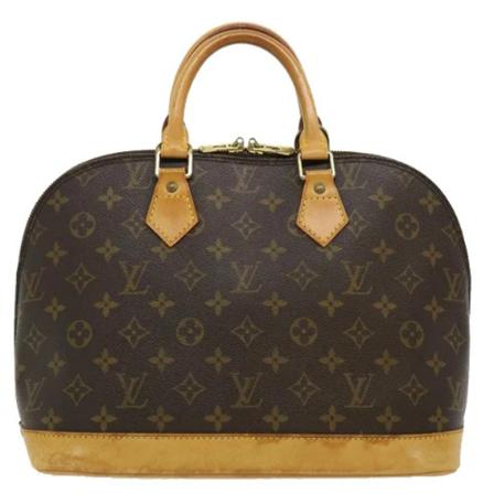 Louis Vuitton Vintage, Pre-owned Handbag Bruin, Dames, Maat:ONE Size,leer