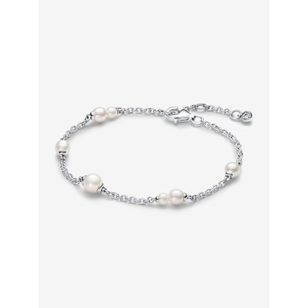 Pandora - Armbånd med kæde af behandlede ferskvandsdyrkede perler - Sterling sølv