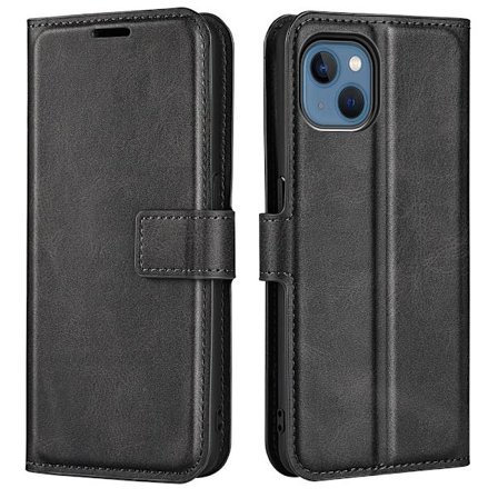 Wallet cover iPhone 14 with card slot - Black