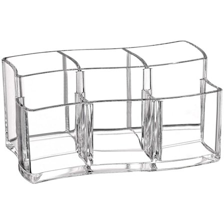 6-fackts Akryl Makeupborsthållare Organizer, Klar Eyebrow Pen Behållare Kosmetikförvaring