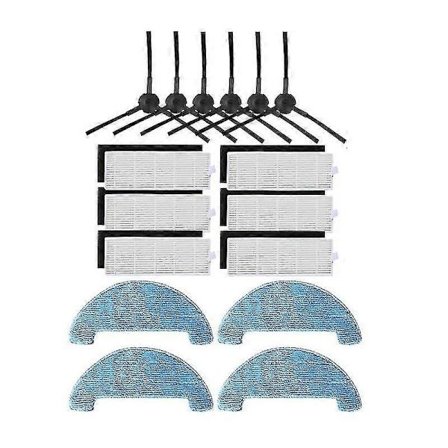 Robotin sivuharja Hepa-suodatin Moppiliinat Rätit ZACO A6 A8s Ilife A6 A8 -imurin varaosat Harjat Puhdistusmoppiliina~1518