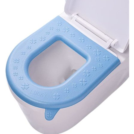 2PCS Toalettstolsskydd, Toalettstolsskydd, Förlängt Toalettstolsskydd, Vadderat Toalettstolsskydd, Tvättbart eller Bärbart Toalettlock Tanklock