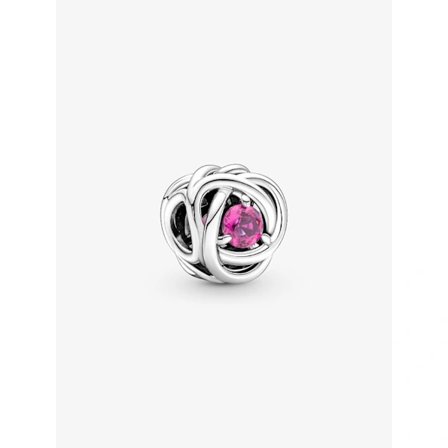 Pandora - Oktober Rosa Evig Cirkel Berlock - Sterling Silver