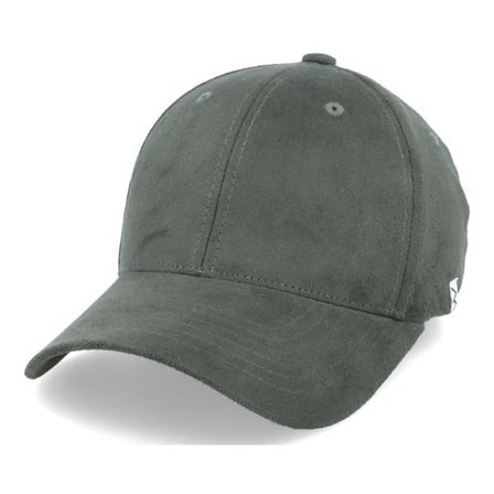 Wei - Grön adjustable Keps - Wawa Suede Olive High Crown Adjustable @ Hatstore