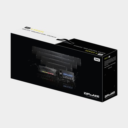 Kit elétrico de flaps de trimagem Zipwake 300-S PRO Straight Integrations Kit Box, adequado para cascos planantes + semi-planantes, para embarcações 