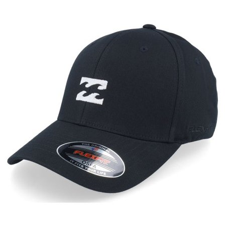 Billabong - Svart flexfit Keps - All Day Black Flexfit @ Hatstore