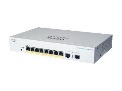 Cisco Business 220 Series CBS220-8P-E-2G - switch - 10 porter - smart - rackmonterbar