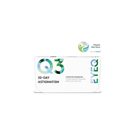 EyeQ Hydro For Astigmatism Q3 - Kontaktlinser fra EyeQ - 3 stk/pk