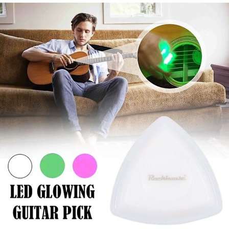 Led Guitar Pick, Glowing Guitar Pick, Ukulele Picks Guitar Picks,auto Led Glowing Pick For Enhanced Stage Performance
