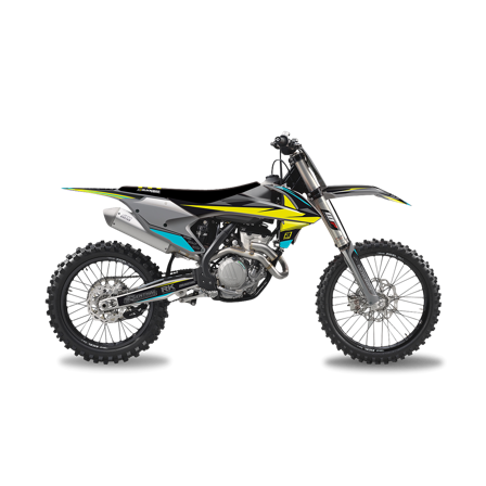 Kit Completo Blackbird Super (Plastiche + Adesivi + Coprisella) Grigio - KTM 300 XC 2017-2019