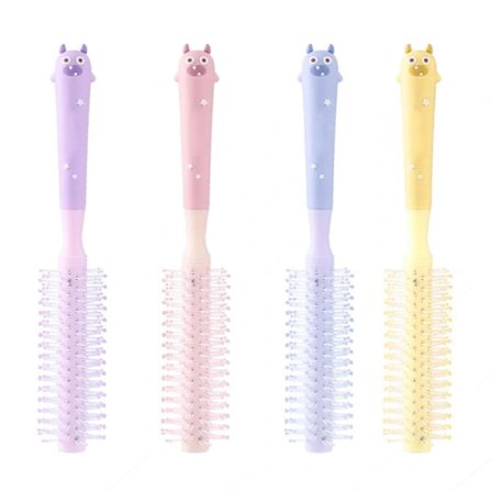 Utredningsborste för tjockt eller lockigt hår för barn, reder ut tovor utan tårar eller att håret går av, kamtänder