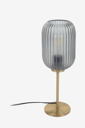 Kave Home - Pöytävalaisin Hestia - Harmaa - Pöytävalaisimet - - Homeroom