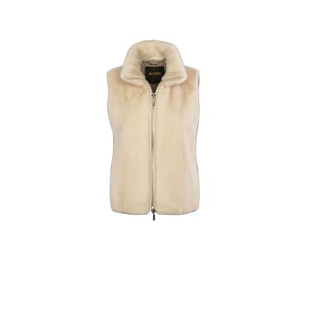 Moorer Lorenne-Vis Väst beige, Dam Yttervästar, Dam, Storlek: S