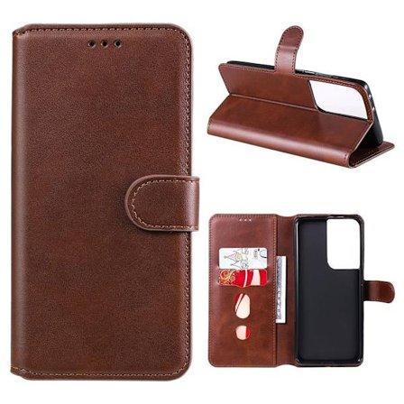 Samsung Galaxy S21 Ultra 5G wallet cover - Brown