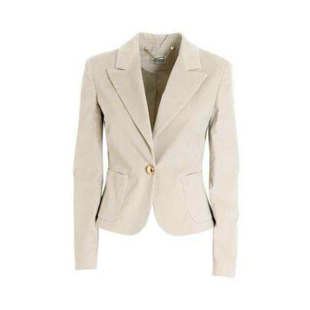 Fracomina - Blazer - Beige - Dam - Storlek: L, Dam, Storlek: L