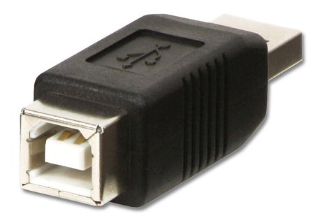 Lindy Adapter USB2 A Hann - B Hun USB Skjøtestykke