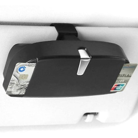 Glasögonfodral Bil Solglasögonfodral Bil Solskydd Solglasögonfodral Hållare Bil Solskydd Glasögonbox med