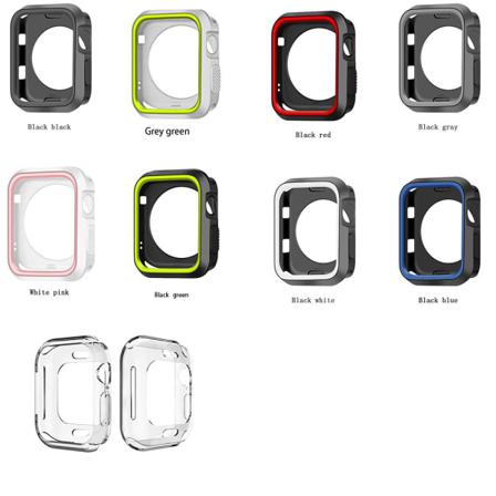Stötdämpande Skyddsskal För Iwatch Serie 1/2/3 Svart 38mm