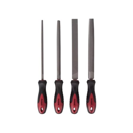 Teräsviilasetti, 20 cm, 4 kpl, pehmeät kahvat