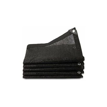 1 stk, Svart, Skyggenett 8 Nåler Skygge 80% Forsterket Tykk Skygge Seilet, Drivhus Vindtett Netting med Maljer, for Plantedekke/Drivhus/Hage