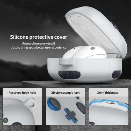 Fodral till Samsung Galaxy Buds i retro spelkonsol-design - Grå