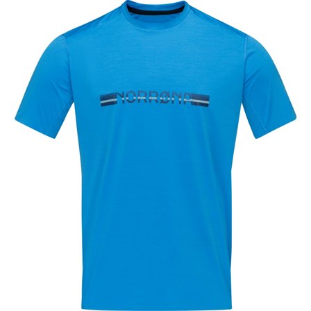 Norrøna Men's Bitihorn Tech T-shirt Men Short sleeved fitness sweater Blue M