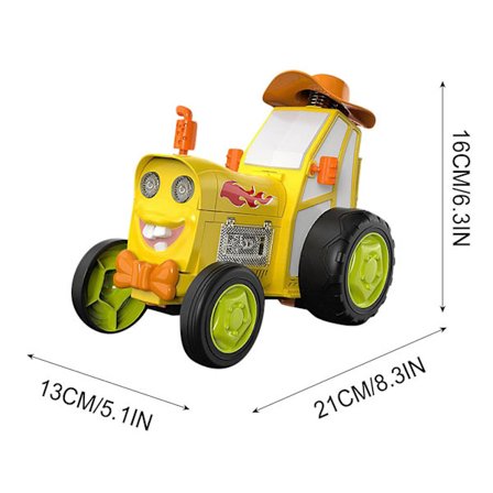 Crazy Jumping Car, Unik Dansende Stuntbil Trådløs Fjernkontrollbil Lysmusikk Rullende Elektrisk Leketog for Barn -ES