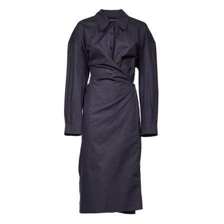 Lemaire, Midi Dresses Zwart, Dames, Maat:S