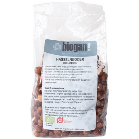 Biogan Hasselnødder Ø 400 g, Helse & Madvarer, Nødder, Hasselnødder