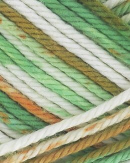 Garn Øko Bomull Grønn multi - Dale Garn