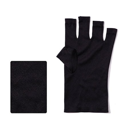 1 Par Nail Art Handske Nagelmålarhandskar SVART