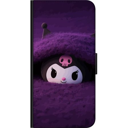 Yhteensopiva Lompakkokotelo Samsung Galaxy Note 10 Lite Kuromi lilassa pörröisessä ympäristössä, jossa on salaperäinen kawaii-suunnittelu.