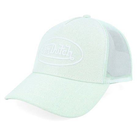 Von Dutch - Grön trucker Keps - Oval Patch Grey/Green Trucker @ Hatstore