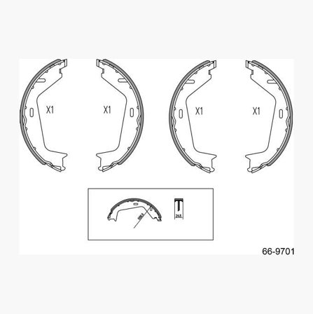 Biltema - Håndbremseskosett