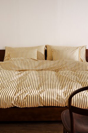 Jotex - Sengesett Dobbeltseng Økologisk Gul/brun - SIMA - Kjøp Dobbeltseng hos Jotex