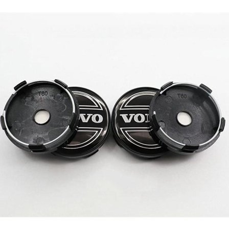 4 deler 64 mm Auto Center Caps Navkapsler for Volvo S40 S60L S80L X