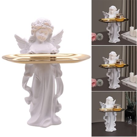 Bön ängel förvaringsbricka konst prydnader för hem Bookself TV-bänk dekor