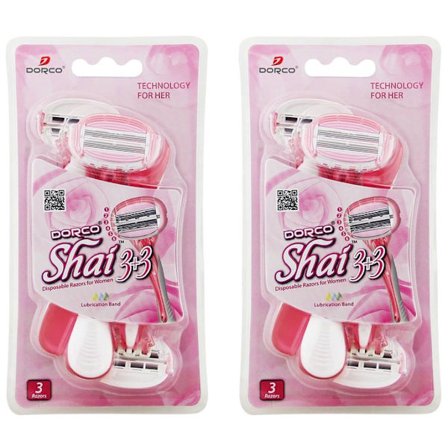 Rakhyvel för tjejer 6-pack Dorco Shai 3+3