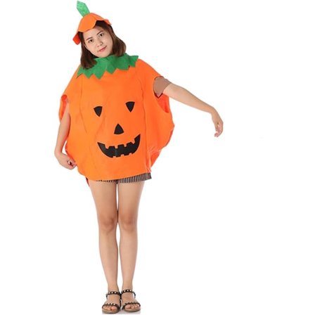 Pumpadräkt vuxna, halloweenkostym vuxna, pumpadräkt halloween, vuxen pumpa cape unisex, pumpadräkt för vuxna