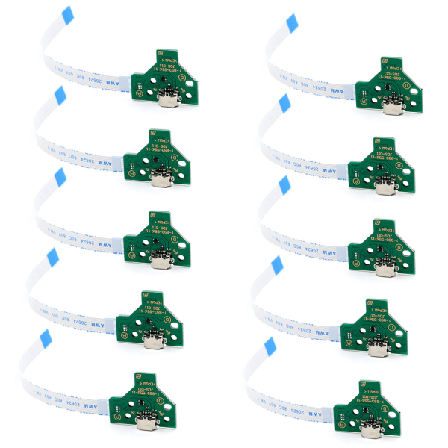 USB laddningsportkort med 12-stifts flexkabel för PS4-kontrolltillbehör 11