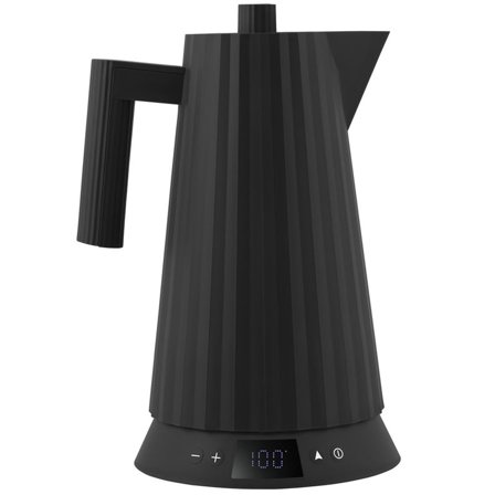 Alessi Plissé Vattenkokare med temperaturkontroll 1,7 liter, svart | Köksmaskiner > Vattenkokare | Bagaren och Kocken