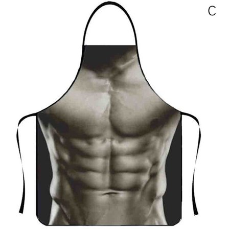 Muscle Man Sexet Kvinde Sjove køkkenforklæder til Woman Home Decor