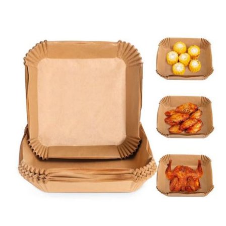 Square 100-pack Air Fryer Papper - 20 x 20 cm