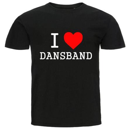 T-shirt - I Love Dansband Black Xl