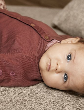 En Fant Cardigan Knit - Red - 74