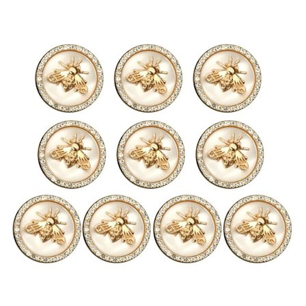 10st Strassknappar Pärlhårnålar VIT 23MM - high quality