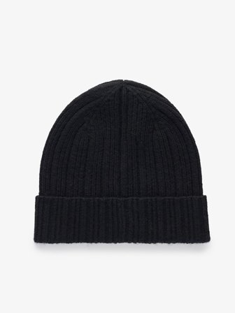 Schwarze Kaschmirmütze