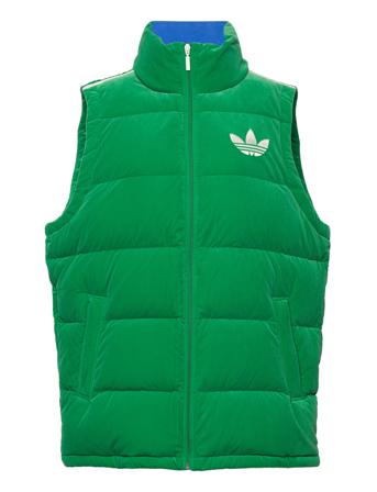 Velvet Vest Vests Padded Vests Grønn Adidas Originals