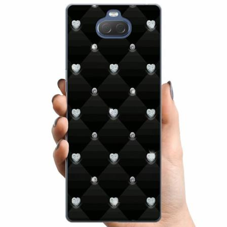 Sony Xperia 10 Tpu Mobilskal Bling Heart