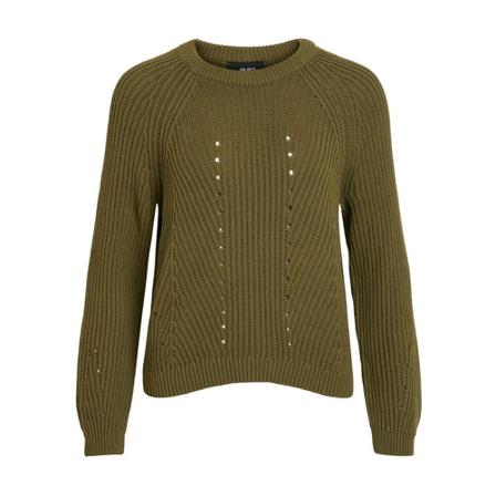 Object, Knit Pullover Groen, Dames, Maat:S
